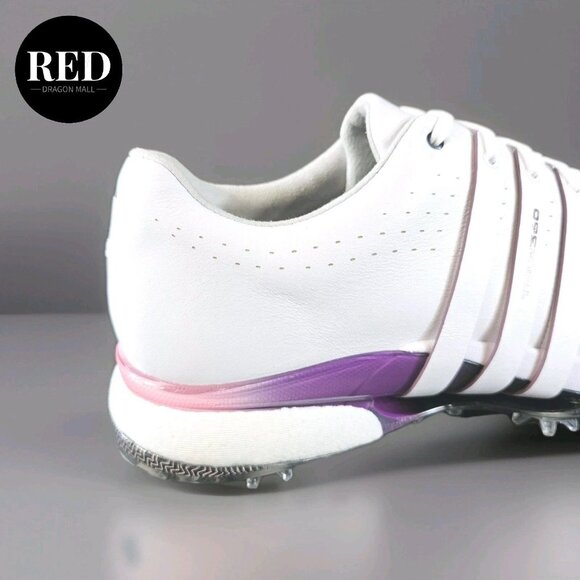 Adidas Tour360 24 Golf Shoes White Shadow Fig Black IE3366 - Men's Size 11 - Picture 12 of 15